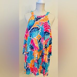 Lilly Pulitzer romper goombay print sz 10 nwot
